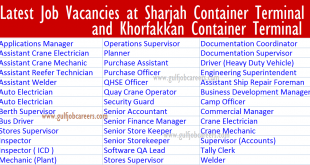 Sharjah Container Terminal jobs