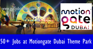 Motiongate Dubai Theme Park Jobs