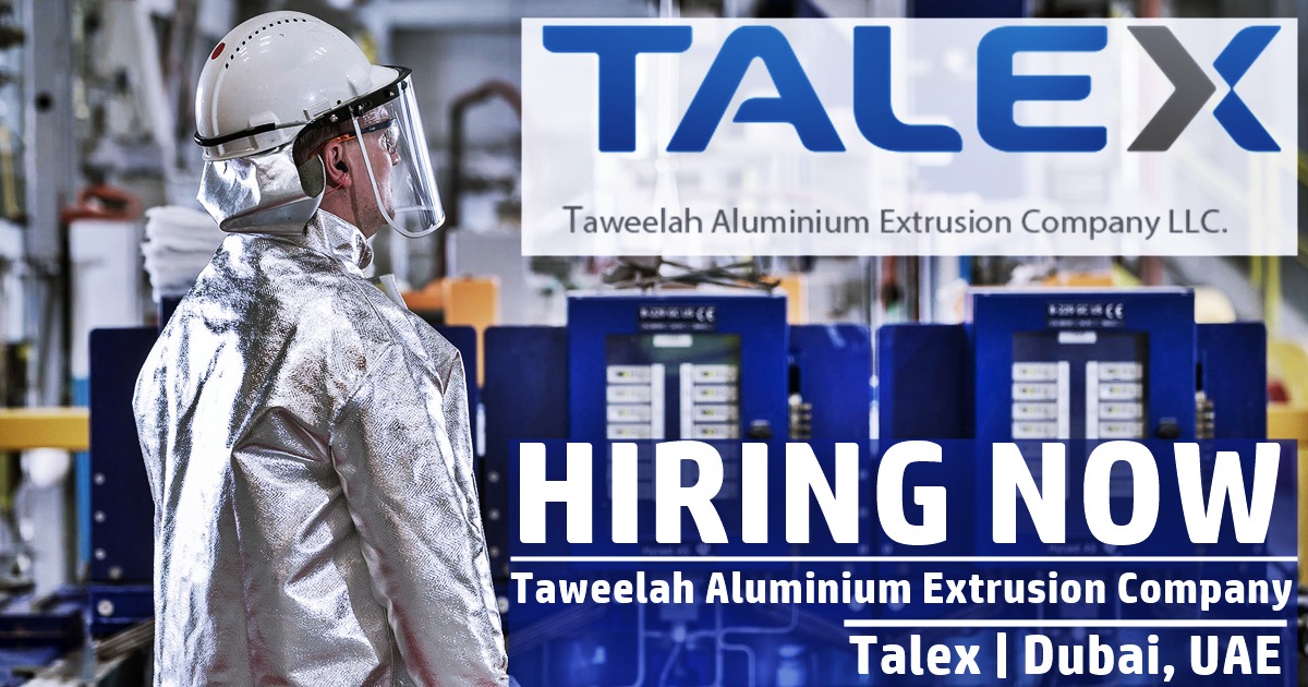 TALEX Jobs Dubai Taweelah Aluminium Extrusion Company