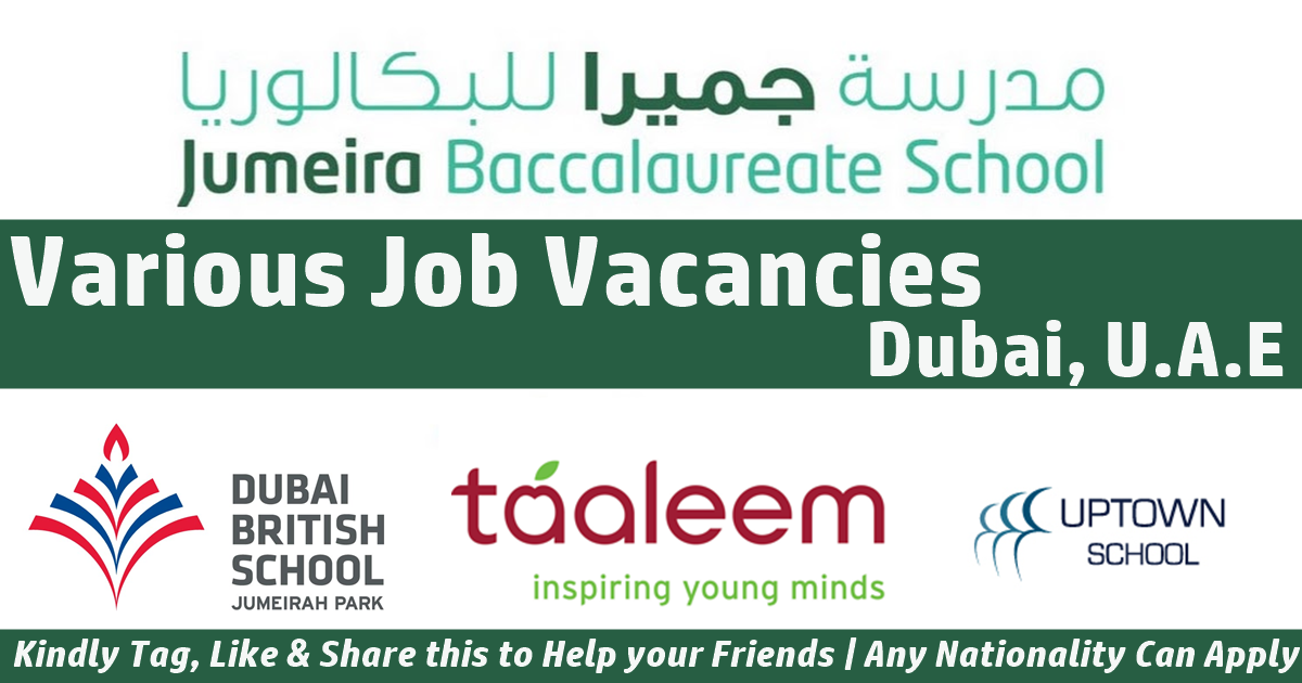 Jumeira Baccalaureate School Jobs Dubai JBS School Careers