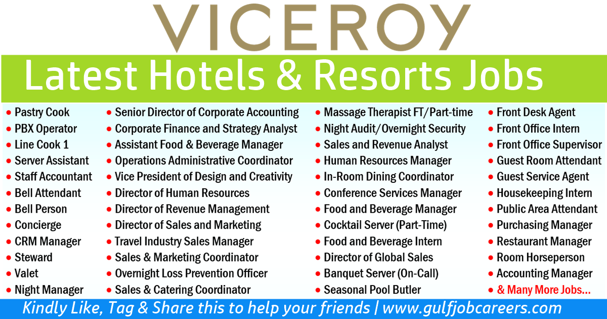 Viceroy Hotel Group Careers & Jobs Worldwide