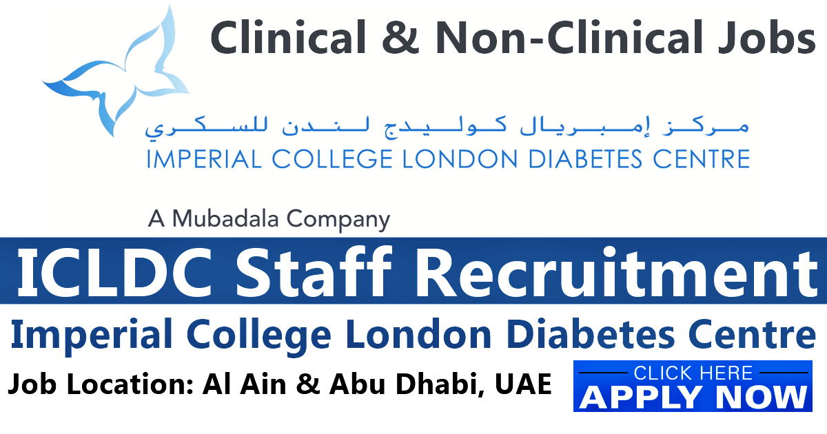 ICLDC Job Vacancies Imperial College London Diabetes Centre Abu Dhabi Careers