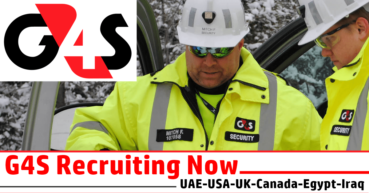 G4S Security Jobs G4S Careers UAEUSAUKCanadaIraq 100 Jobs