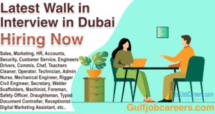 walk in interview in dubai