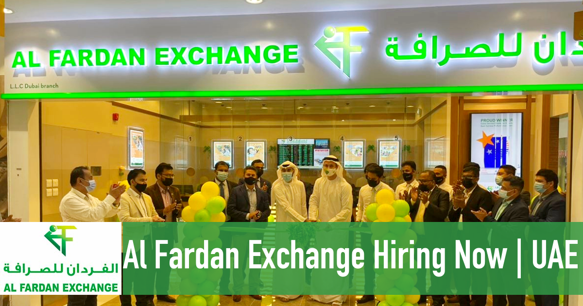Al Fardan Exchange jobs