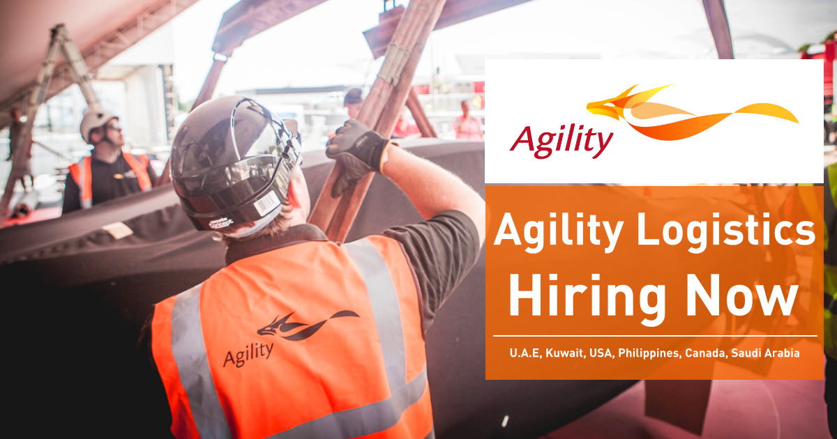 Agility Logistics Jobs UAE-Kuwait-KSA-Qatar-India-USA-Singapore 2023 Agility Logistics Jobs