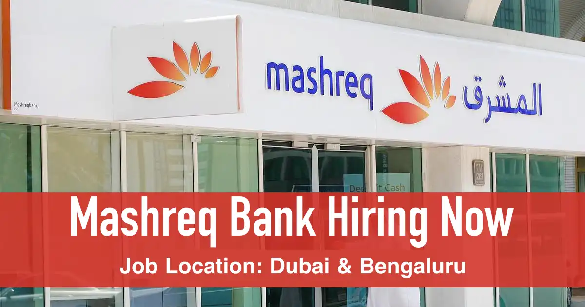 Mashreq Bank job vacancies