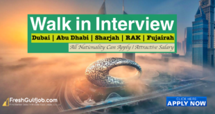 walk in interview in dubai