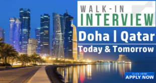 Walk in Interview in Qatar - Doha Today and Tomorrow (October 2025) walk in interview in qatar