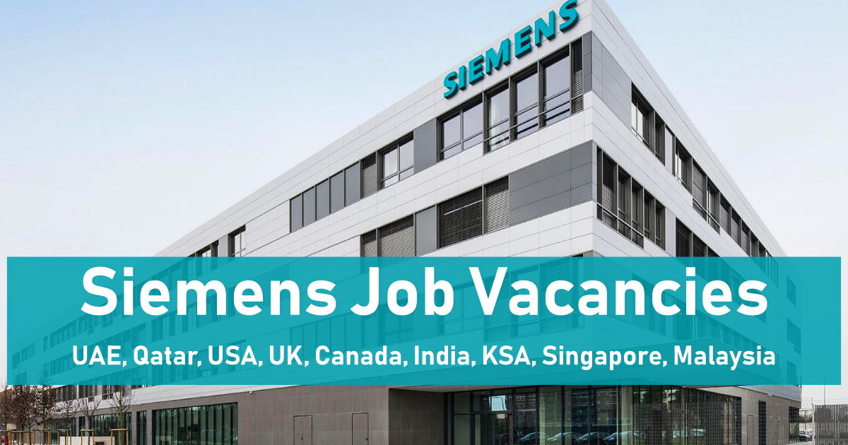 Siemens Careers & Jobs 2024 (200+ Vacancies)