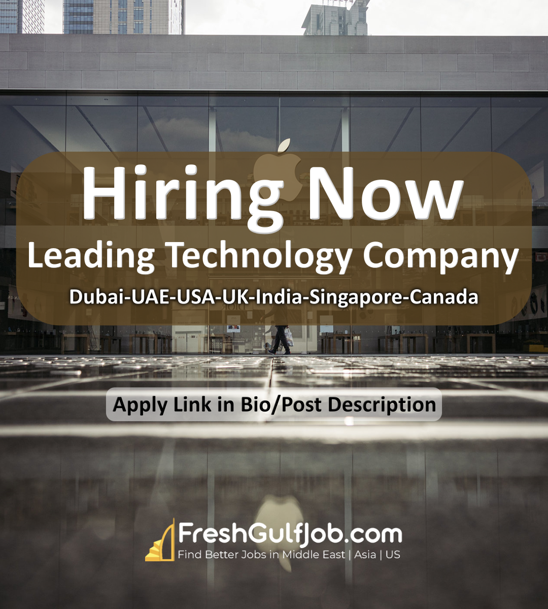Apple Jobs Dubai-UAE-USA-UK-India-Singapore-Canada 2023