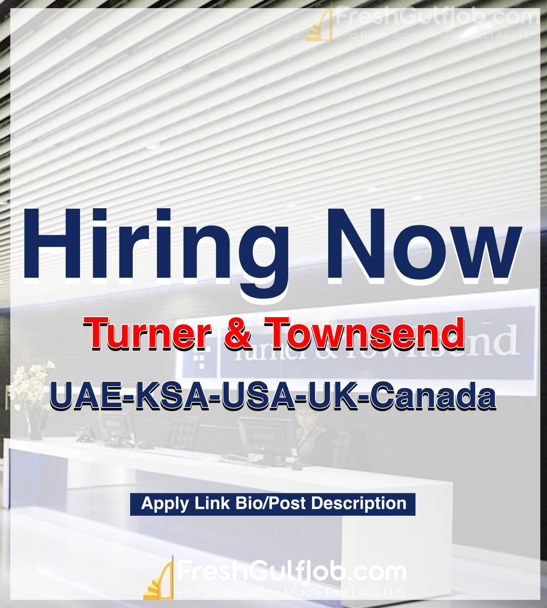 Turner and Townsend Careers UAEKSAUSAUKCanada 2024