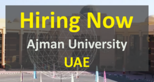 ajman university jobs