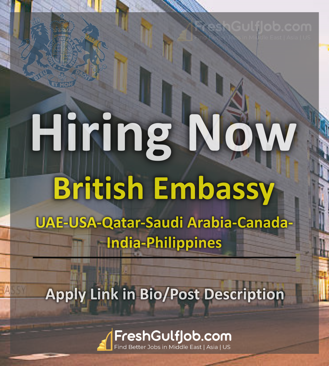 British Embassy Jobs UAE-USA-Qatar-Saudi Arabia-Canada (2025)