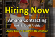 Amana Contracting Jobs & Careers UAE-Qatar-Saudi Arabia (2026) amana contracting jobs
