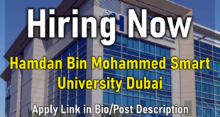Hamdan Bin Mohammed Smart University Jobs