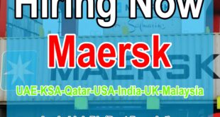 Maersk Careers UAE-Qatar-KSA-USA-UK-Canada (2025) Maersk jobs
