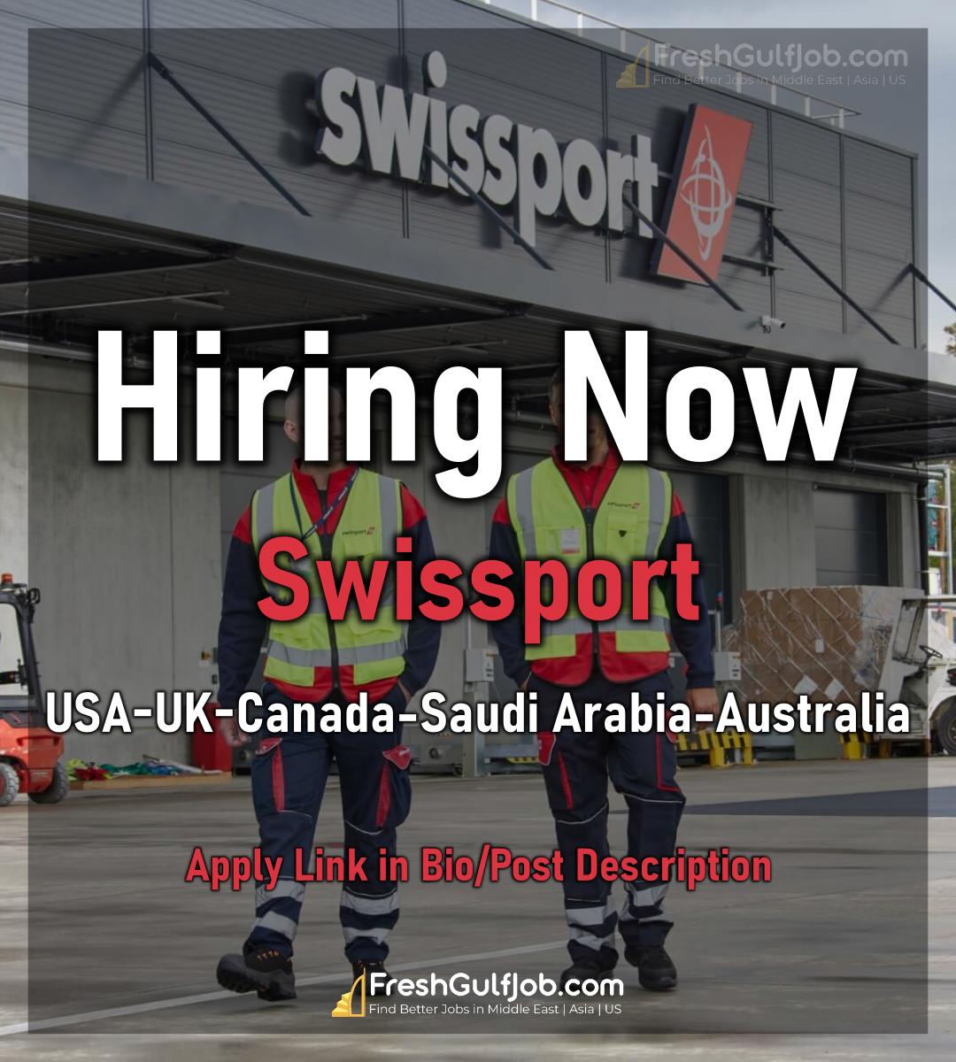Swissport Careers USAUKCanadaSaudi ArabiaAustralia