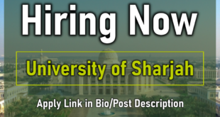 University of Sharjah Jobs