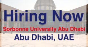 Sorbonne University Abu Dhabi Jobs