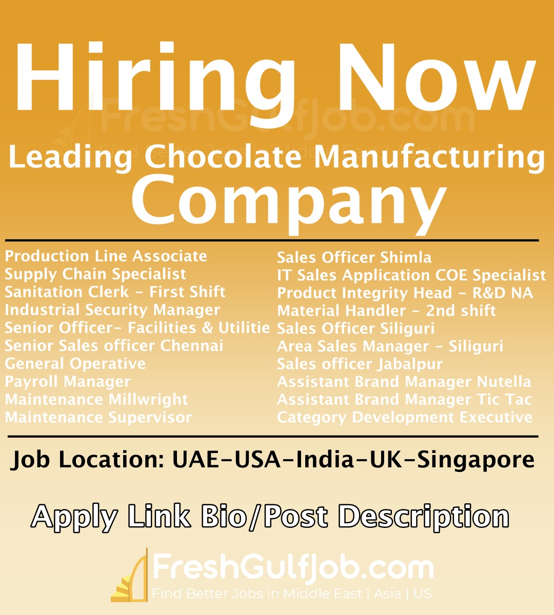 Ferrero Careers UAEIndiaUSAUKCanadaKSA Ferrero Jobs Dubai 2023