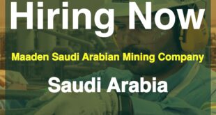 Saudi Arabian Mining Company Careers