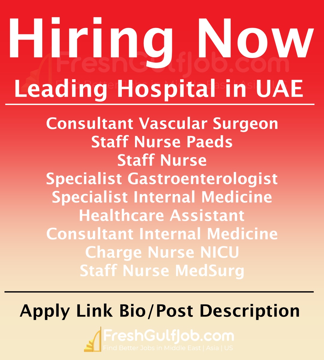University Hospital Sharjah Jobs UAE 2023