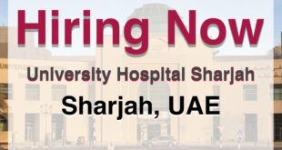 University Hospital Sharjah Careers
