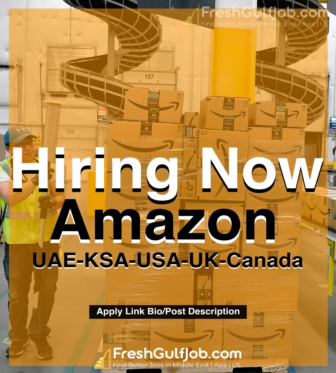 Amazon Jobs UAEUSAUKCanadaKSAKuwaitBahrain 100 Jobs