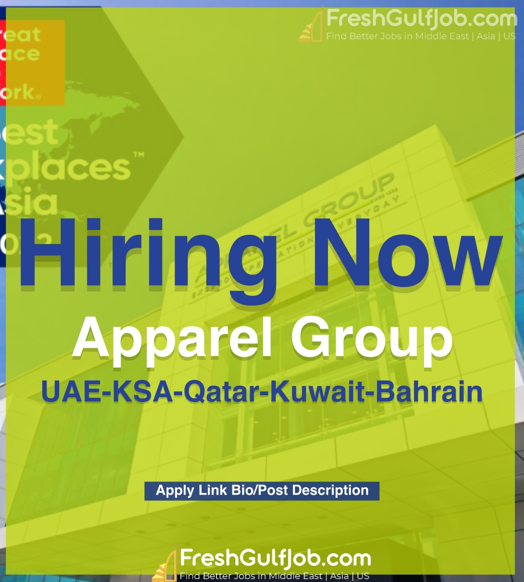 Apparel Group Jobs UAEQatarBahrainKuwaitKSAOman 2024