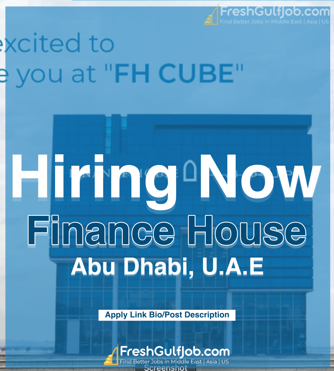 Finance House Jobs Abu Dhabi UAE 2024