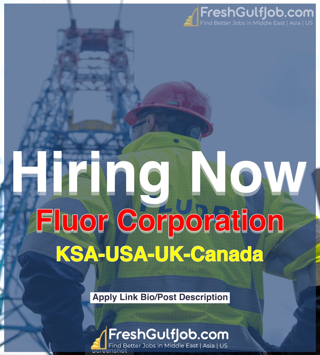 Fluor Jobs USAKSAUAEUKCanada 2024