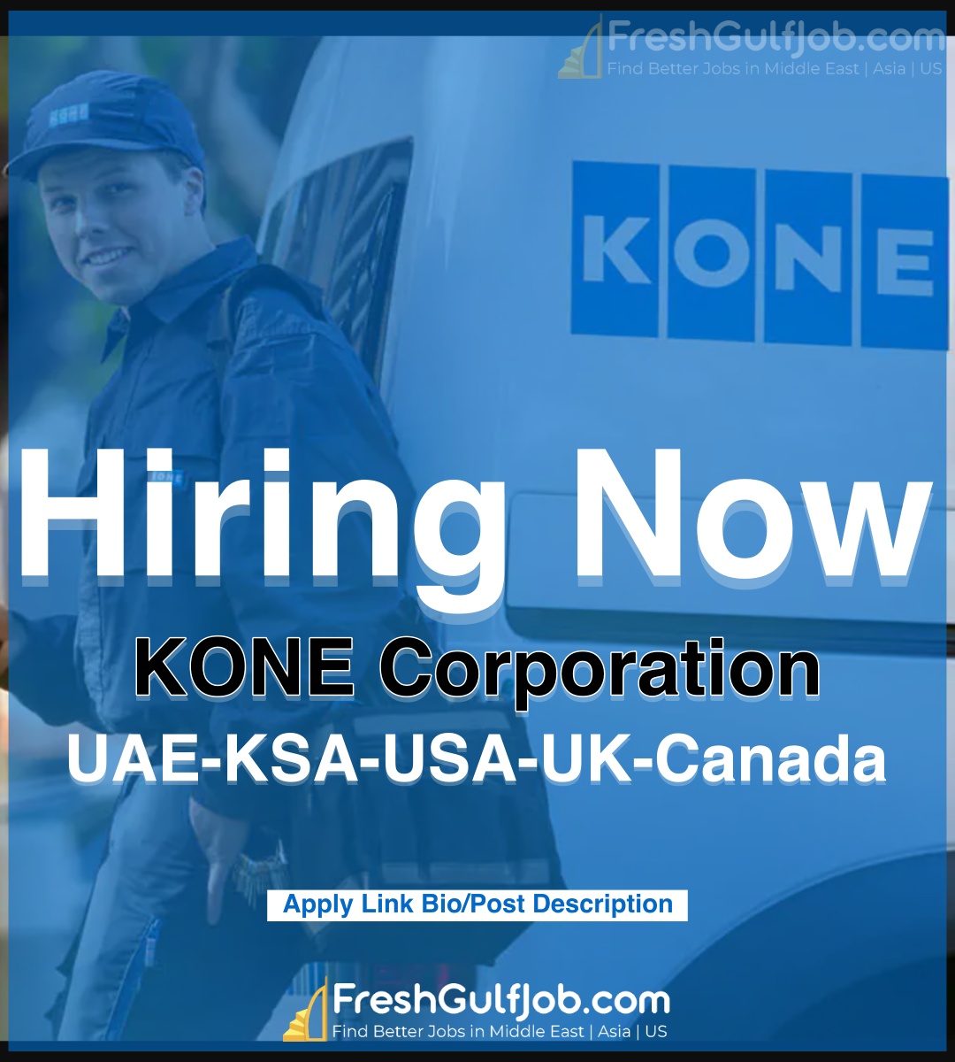 KONE Elevator Jobs UAEKSAUSAUKCanada 2024