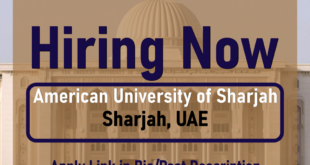 American University of Sharjah jobs
