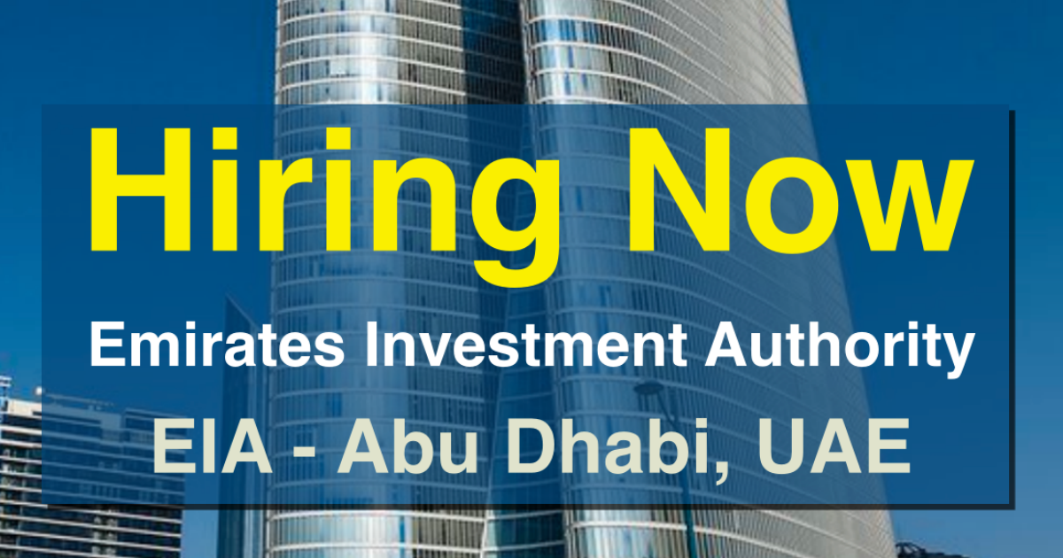 Emirates Investment Authority Jobs