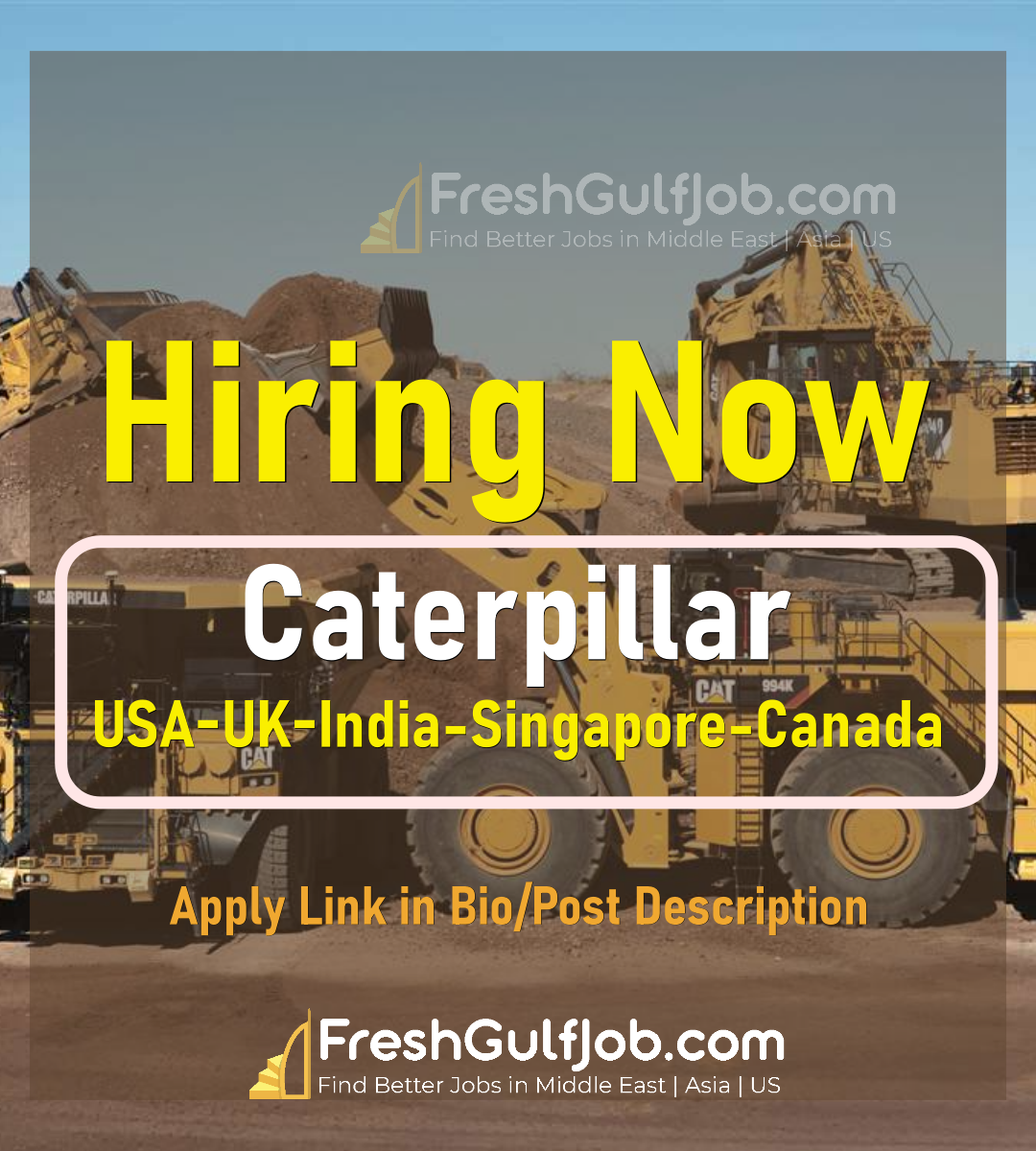 Caterpillar Jobs USAUAEUKCanadaIraq 2024
