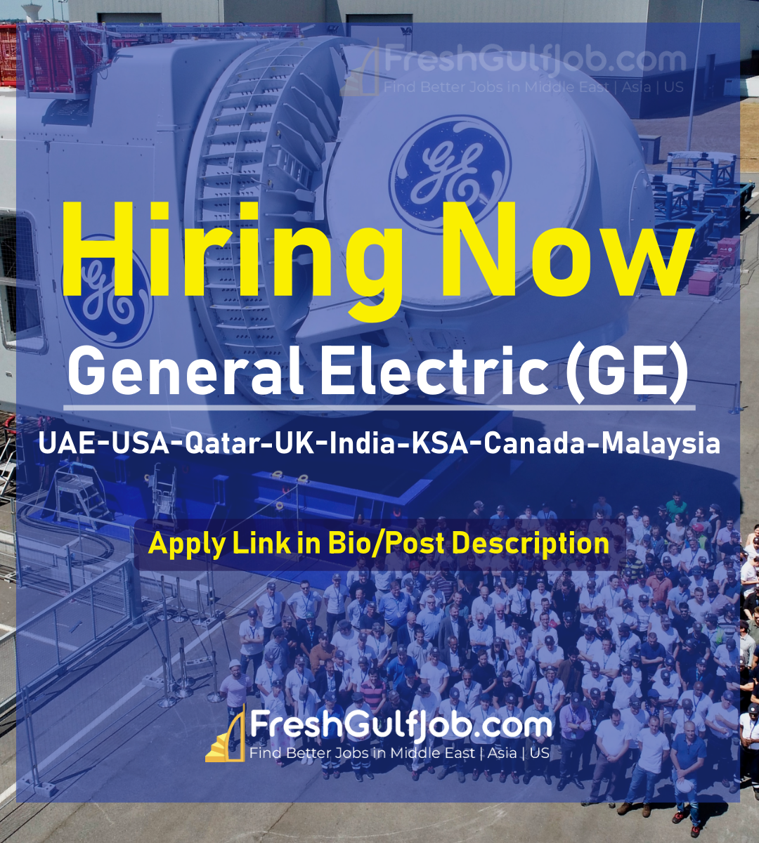 GE Jobs UAEUSAQatarUKKSACanada 2024