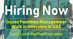 INJAAZ Facilities Management Vacancy