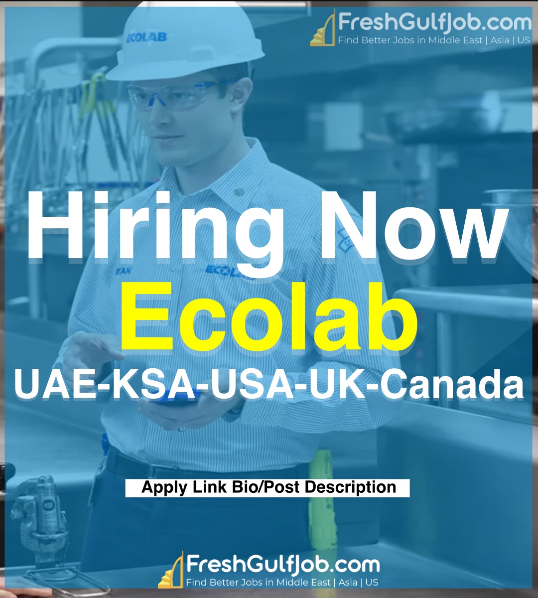Ecolab Jobs UAEUSAKSAUKCanada 2024