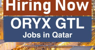 ORYX GTL jobs